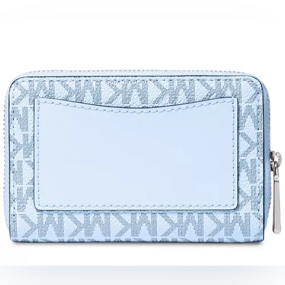 NWT! Michael Kors Zip Around Card Case In Signature Print - Picture 3 of 10